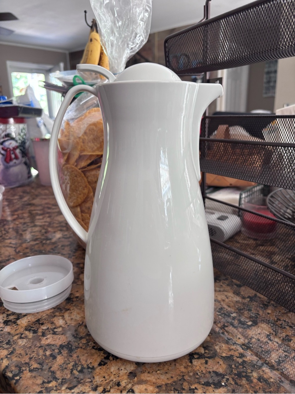 Pampered Chef White Pitcher Carafe